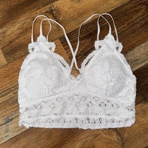 anemone boutique white bralette with adjustable straps